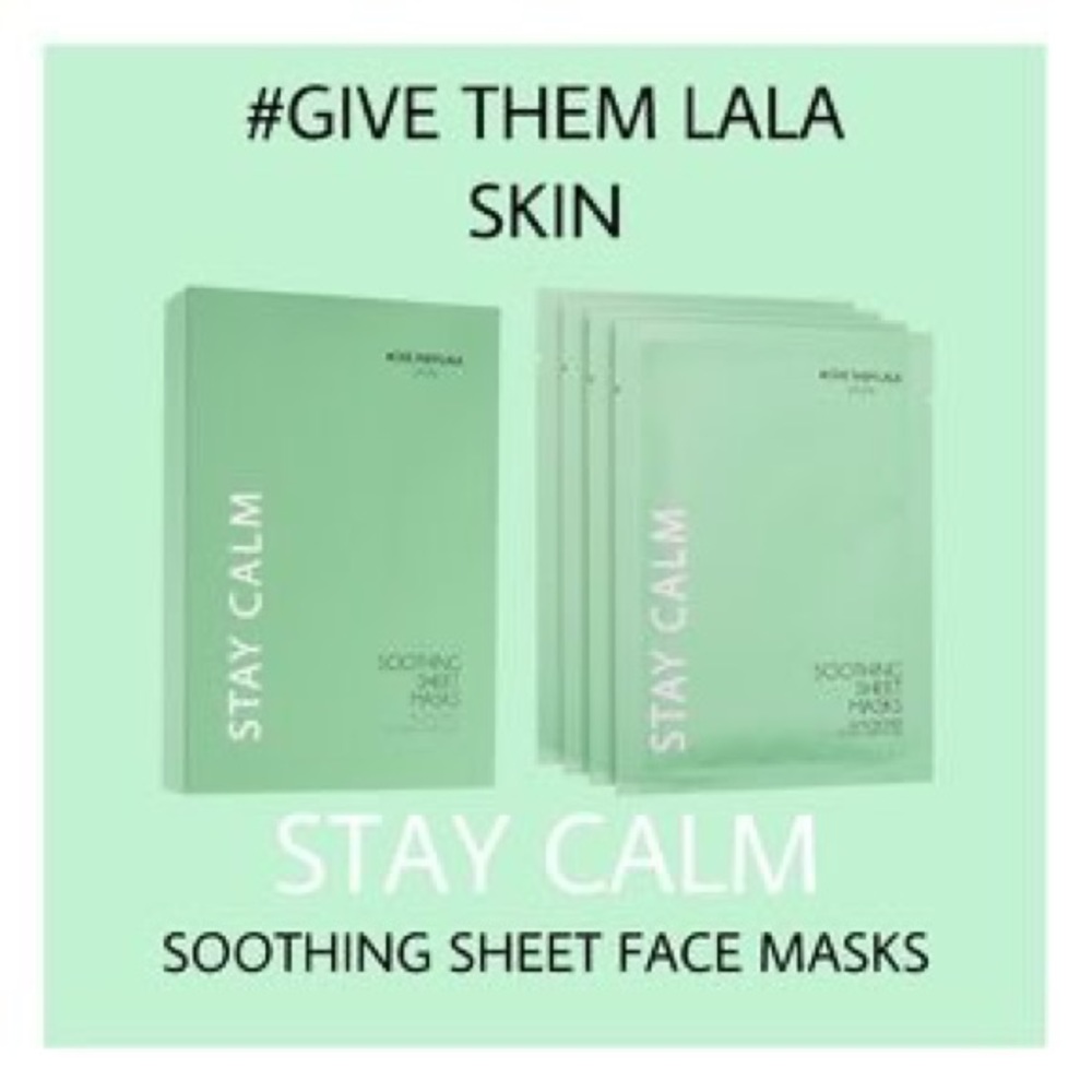 Give them lala Stay Calm Soothing Sheet Masks (4 Masks)